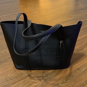 Coach Cameron Black Leather Tote Bag USED ONCE